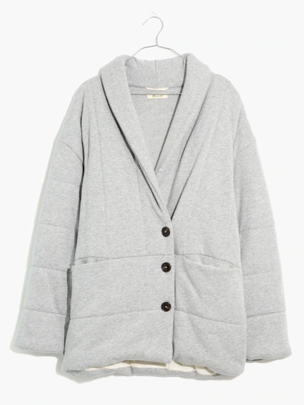 Madewell Sweatshirt Puffer Coat